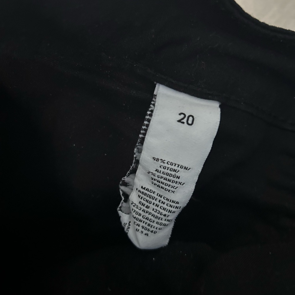 Women’s Black Cargo Pants - Size 20 - Picture 4 of 4